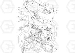 85128 Fuel Line Installation SD130D/DX/F S/N 600012 -, Volvo Construction Equipment