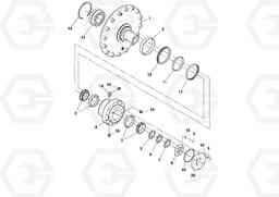 95374 Bearing Housing Assembly SD100D/100F/SD105DX/105F S/N 197389 -, Volvo Construction Equipment