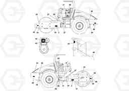 95922 Decal Installation SD160DX/SD190/SD200 S/N 197386 -, Volvo Construction Equipment