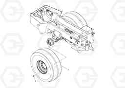60707 Wheel and Tire Assembly SD100D/100F/SD105DX/105F S/N 197389 -, Volvo Construction Equipment