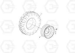 74060 Tire and Wheel Assembly SD25D/SD25F S/N 197379 -, Volvo Construction Equipment