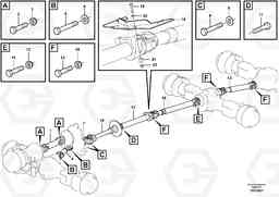 38049 Propeller shafts with fitting parts A25E, Volvo Construction Equipment