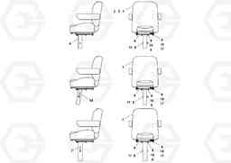 62205 Seat Assembly PF3172/PF3200 S/N 197507-, Volvo Construction Equipment