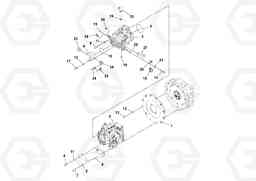 104992 Pump Stack Assembly SD160DX/SD190/SD200 S/N 197386 -, Volvo Construction Equipment