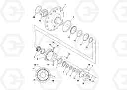 96821 Bearing Housing Assembly SD160DX/SD190/SD200 S/N 197386 -, Volvo Construction Equipment