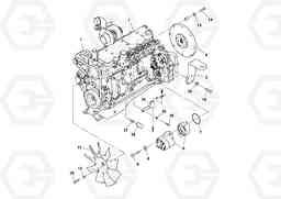 105364 Engine assembly DD132HF/DD138HF/HA/HFA S/N 197527-, Volvo Construction Equipment