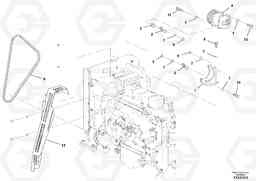 58648 Air Conditioning Compressor Installation DD70/DD70HF S/N 197522 -, Volvo Construction Equipment