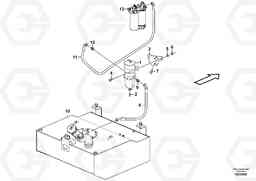 65765 Fuel filter with fitting parts A40E, Volvo Construction Equipment