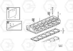 63728 Cylinder head with fitting parts L220F, Volvo Construction Equipment