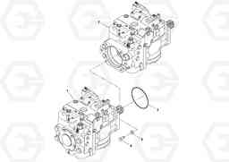 73144 Traction Drive Tandem Pump Assembly PF2181 S/N 200987-, Volvo Construction Equipment