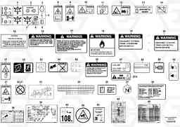 35784 Illustrations of sign plates and decals A30D S/N 12001 - S/N 73000 - BRA, Volvo Construction Equipment