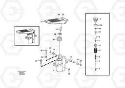 62627 Remote control valve pedal, travel motor EW60C, Volvo Construction Equipment