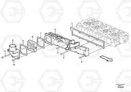 53840 Inlet manifold EC55C S/N 110001- / 120001-, Volvo Construction Equipment