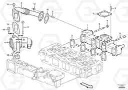 101019 Exhaust manifold EC55C S/N 110001- / 120001-, Volvo Construction Equipment