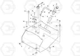 63971 Fuel Tank Assembly SD45D/SD45F S/N 197409 -, Volvo Construction Equipment