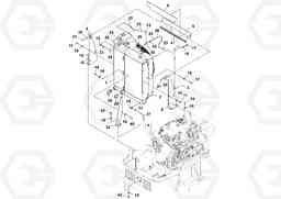 66959 Radiator and Oil Cooler Installation SD45D/SD45F S/N 197409 -, Volvo Construction Equipment
