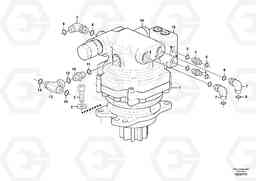 70597 Swing motor with mounting parts EC17C, Volvo Construction Equipment