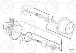 70596 Travelling gear motor assy / without brake EC17C, Volvo Construction Equipment