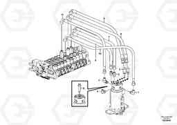 72153 Hydraulic circuit, upper frame EC17C, Volvo Construction Equipment
