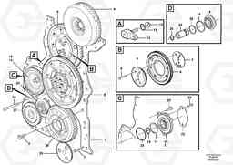 56409 Timing gear casing and gears EC700C, Volvo Construction Equipment