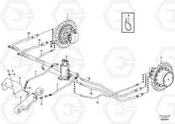 78516 Hydraulic circuit ( lower frame ) EC15C, Volvo Construction Equipment