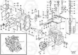 7105 Fuel injection pump with fitting parts MC80B, Volvo Construction Equipment