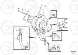 100415 Turbocharger with fitting parts L90F, Volvo Construction Equipment