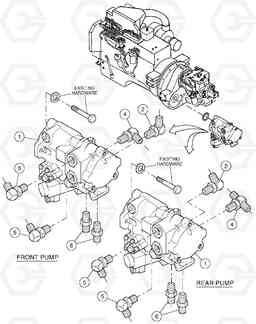 88314 Vibration Pump Assembly DD136HF S/N 53593 -, Volvo Construction Equipment