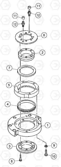 89199 Console Bearing Pack Assembly DD136HF S/N 53593 -, Volvo Construction Equipment