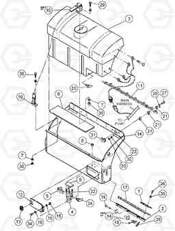 99718 Water Tank Assembly DD146HF S/N 53539 -, Volvo Construction Equipment