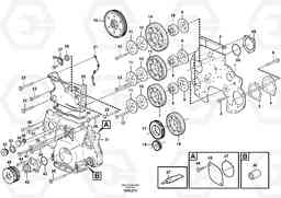 88066 Timing gear casing and gears EC360B SER NO INT 12152- EU&NA 80001-, Volvo Construction Equipment