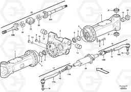 104962 Front axle, Shaft cover EW180C, Volvo Construction Equipment