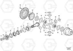 105939 Front axle, Differential EW140C, Volvo Construction Equipment