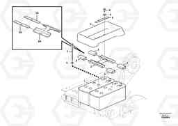 103383 Battery with assembling details EW160C, Volvo Construction Equipment