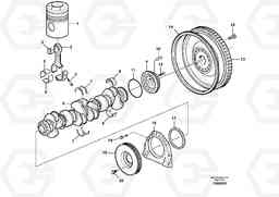 104847 Crankshaft and related parts L220G, Volvo Construction Equipment