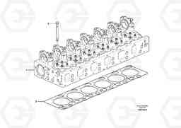 104562 Cylinder head with fitting parts L220G, Volvo Construction Equipment