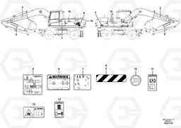 82673 Sign plates and decals EW210C, Volvo Construction Equipment