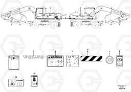 76885 Sign plates and decals EW230C, Volvo Construction Equipment