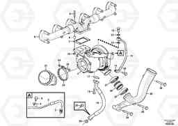 104837 Turbocharger with fitting parts L220G, Volvo Construction Equipment