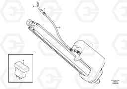 104254 Cable harness and traversing motor, for manoeuvring the hood L220G, Volvo Construction Equipment