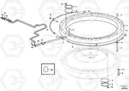 102233 Slewing ring attachment EW140C, Volvo Construction Equipment