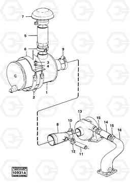 83048 Inlet system 861 861, Volvo Construction Equipment