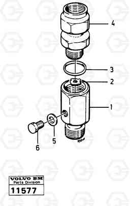 18460 Venturi valve 616B/646 616B,646 D45, TD45, Volvo Construction Equipment