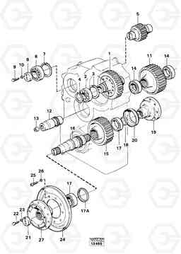 24381 Dropbox gears and shafts 4300B 4300B, Volvo Construction Equipment