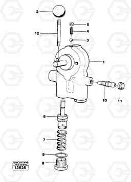 18161 Steering-brake valve 616B/646 616B,646 D45, TD45, Volvo Construction Equipment