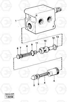 11677 Pressure-regulating valve 861 861, Volvo Construction Equipment