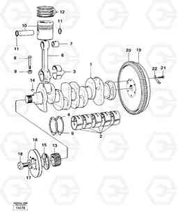 43372 Crankshaft and related parts 4200 4200, Volvo Construction Equipment