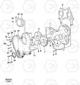 18593 Timing gears and timing gear casing 4200 4200, Volvo Construction Equipment