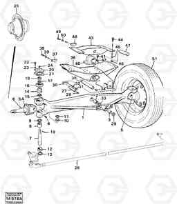 8046 Steering axle 616 b 616B/646 616B,646 D45, TD45, Volvo Construction Equipment