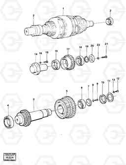 19148 Clutches, gears and shafts L120 Volvo BM L120, Volvo Construction Equipment
